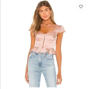 Revolve superdown emmie hook & eye top